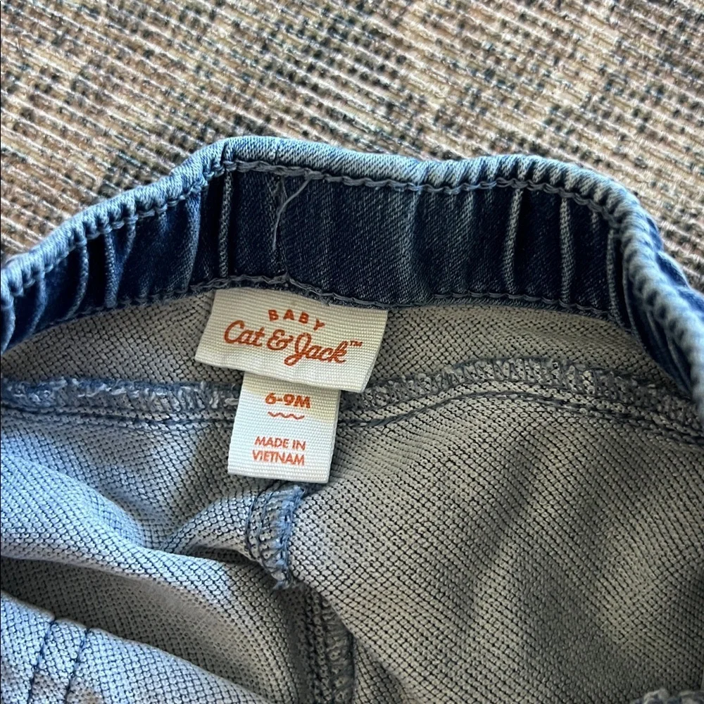 6-9 mo boys jean set - Light‎ Blue and Dark Blue